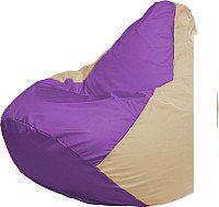 Кресло-мешок Flagman Груша Супер Мега 4XL Г5.1-107 (сиреневый/светло-бежевый)