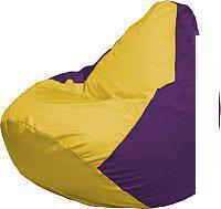 Кресло-мешок Flagman Груша Супер Мега 4XL Г5.1-247 (жёлтый/фиолетовый)