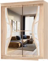 Шкаф-купе Памир Альянс Бабочка 1.5м (дуб сонома)