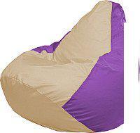 Кресло-мешок Flagman Груша Супер Мега 4XL Г5.1-138 (светло-бежевый/сиреневый)