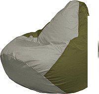 Кресло-мешок Flagman Груша Мини L Г0.1-350 (серый/тёмно-оливковый)