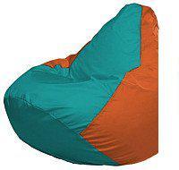 Кресло-мешок Flagman Груша Мини L Г0.1-296 (бирюзовый/оранжевый)