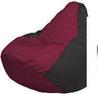 Кресло-мешок Flagman Груша Супер Мега 4XL Г5.1-299 (бордовый/черный)