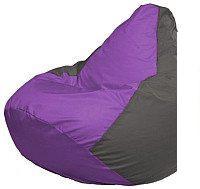 Кресло-мешок Flagman Груша Мини L Г0.1-103 (сиреневый/темно-серый)