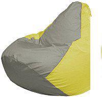 Кресло-мешок Flagman Груша Мини L Г0.1-338 (серый/желтый)
