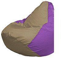 Кресло-мешок Flagman Груша Мини L Г0.1-84 (темно-бежевый/сиреневый)