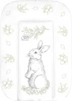 Пеленальный матрас Sweet Baby Foresta Magica Grigio Oliva 48x71 (заяц серый/оливковый)