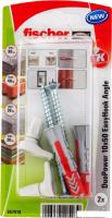 Дюбель-костыль Fischer EasyHook Angle DuoPower 10x50 K NV 557918 (2 шт)