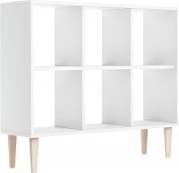 Стеллаж MONOFIX Одос Горизонтальный 6 секций (белый)