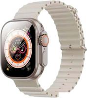 Умные часы XO M9 Ultra (серебристый, с серым силиконовым ремешком)