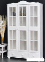 Шкаф-витрина Диприз Бритта Д.30021.2 (белый воск)