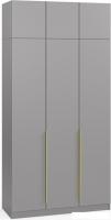 Шкаф распашной Soma Lord Gold 120x240 (серый)