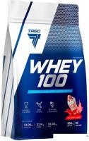 Протеин сывороточный (концентрат) Trec Nutrition Whey 100 (клубника, 900 г)