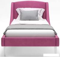 Кровать MONOFIX Лотти 90x200 (микровелюр/бордовый)