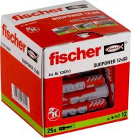 Дюбель универсальный Fischer DuoPower 12 x 60 538243 (25 шт)