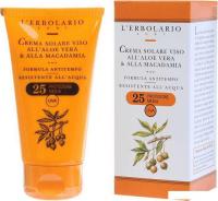 Крем для загара L'Erbolario Солнцезащитный крем с алоэ вера и макадамией SPF25 75 мл