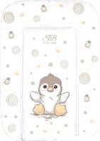 Пеленальный матрас Sweet Baby Pinguino New Crema 48x71 (пингвин бежевый)