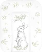 Пеленальный матрас Sweet Baby Foresta Magica Grigio Oliva 58x71 (заяц серый/оливковый)