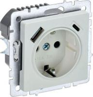 Розетка IEK Brite BR-R14-16-U22-018-K36