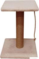 Когтеточка Bast С полкой 50 (джут, бежевый)