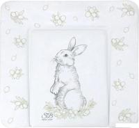 Пеленальный матрас Sweet Baby Foresta Magica Grigio Oliva 80x71 (заяц серый/оливковый)