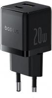 Сетевое зарядное Baseus Palm Fast Charger C+U 20W EU P10111608113-01 (черный)