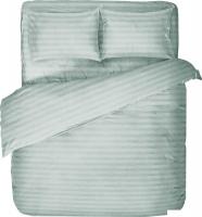 Постельное белье Блакiт Страйп-сатин 1.5сп 70х70 4248/1 14-4504 (серо-бирюзовый)