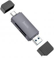 Карт-ридер Hoco HB45 USB-A + Type-C 3.0