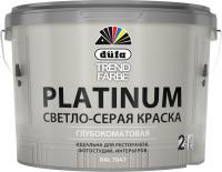 Краска Dufa ВД Trend Farbe Platinum (2.5 л, RAL 7047 светло-серый)
