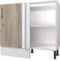 Шкаф напольный Горизонт Европа угловой (серый крафт)