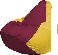 Кресло-мешок Flagman Груша Мега XXXL Г3.1-309 (бордовый/желтый)