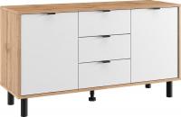 Тумба ЭлиГард Mone RTV 2D3S (дуб вотан/белый)