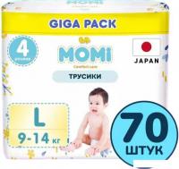 Трусики-подгузники Momi Comfort Care L 9-14кг (70шт)