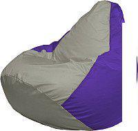 Кресло-мешок Flagman Груша Мега XXXL Г3.1-352 (серый/фиолетовый)