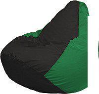 Кресло-мешок Flagman Груша Мега XXXL Г3.1-397 (черный/зеленый)