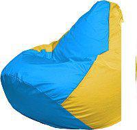 Кресло-мешок Flagman Груша Мега XXXL Г3.1-280 (голубой/желтый)