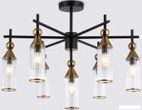 Подвесная люстра Ambrella LH55257/7 BK/BS/CL (черный/латунь/прозрачный)