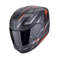 Мотошлем Scorpion Exo Exo-391 Aaxo (р. XL, черный матовый/красный/серебристый)