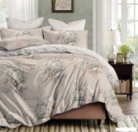 Постельное белье Реноме Евро Темно-синяя кол. New. Простыня на резинке 160x200 St-2558 (сатин)