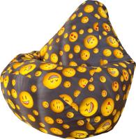 Кресло-мешок Flagman Груша Макси XXL Г2.5-347 (Smailiki 07, темно-серый)