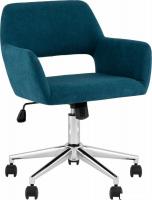 Офисное кресло Stool Group Ross Chrome 50-12 (рогожка, синий)