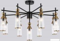 Подвесная люстра Ambrella LH55258/9 BK/BS/CL (черный/латунь/прозрачный)