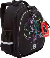 Школьный рюкзак Grizzly RAz-587-6 (черный/бирюзовый)