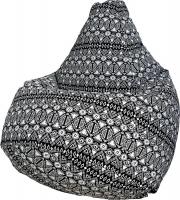Кресло-мешок Flagman Груша Макси XXL Г2.8-11 (черный/белый)