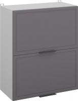 Шкаф навесной Arvento Корнелия Флок-плюс ВШ60-2г (графит софт)