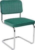 Офисный стул AksHome Славия Люкс Kiton 709 (зеленый велюр/хром)