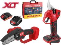 Wortex 1329851 (цепная пила, секатор, 1 АКБ, кейс)