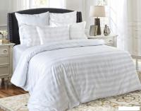 Постельное белье Блакiт Страйп-сатин 2сп 70х70 4237/1 (белый)