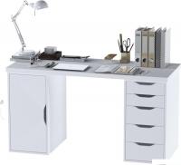 Офисный стол Mebelain Ингар 2/5/DV (белый)