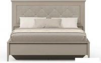 Кровать Black Red White Classic LOZ180х200 с мягким элементом М (глиняный серый/глиняный серый)